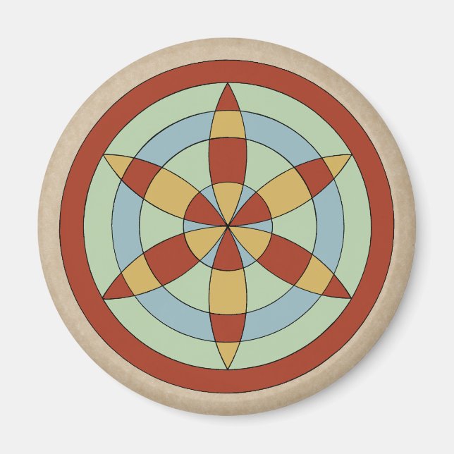 Imã Suffolk Hexafoil (Daisy Wheel) (Frente)