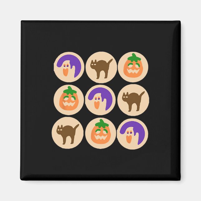 Imã Sugar Cookie Halloween Merch (Frente)