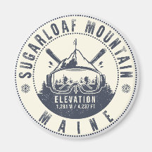 Sugarloaf Maine Mountain Ski Souvenir