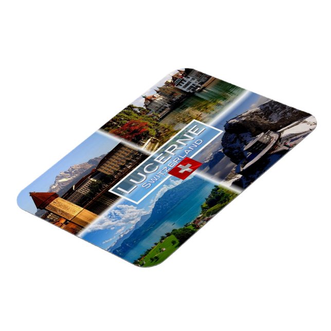 Ímã SUIÇA CH - Luzerna - Ponte da Capela - Antiga Colu (Left Side)