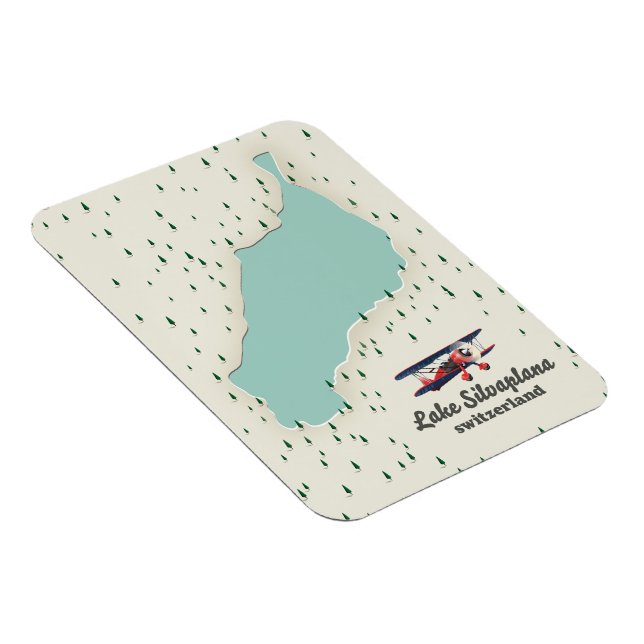 Ímã Suiça do lago Silvaplana. (Lado Direito)