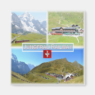 Imã suiça FERROVIÁRIA zCH045 JUNGFRAU, Fridge