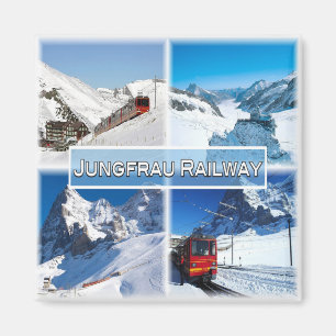 Imã suiça FERROVIÁRIA zCH047 JUNGFRAU - Fridge