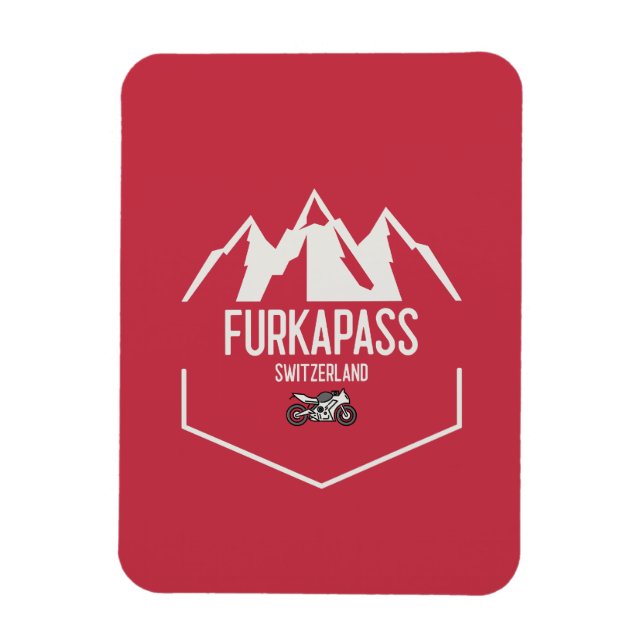 Ímã Suiça Furka Pass (Vertical)