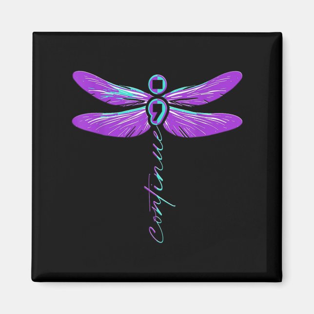 Imã Suicide Awareness Suicide Prevention Suprt Survivo (Frente)