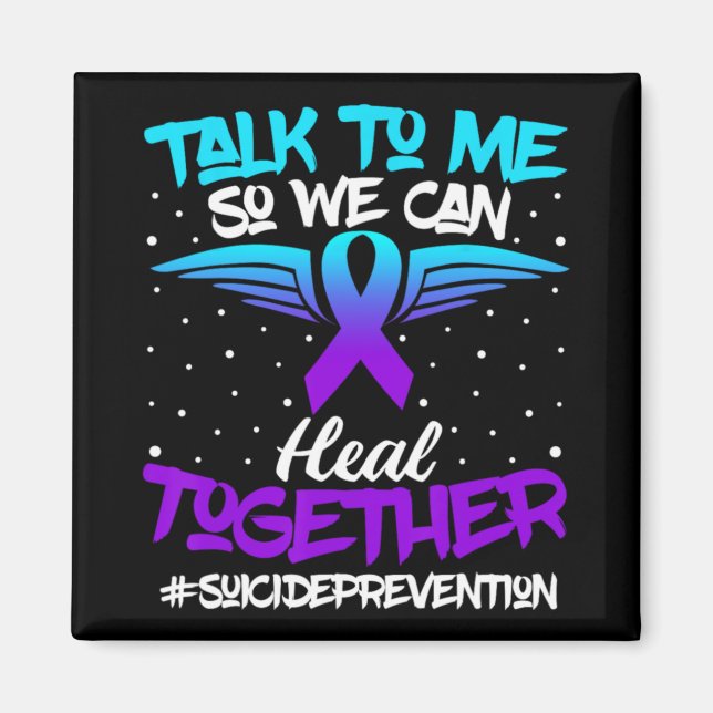 Imã Suicide Prevention Awareness 988 Mental Health Sup (Frente)