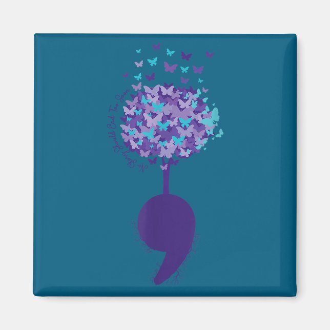 Imã Suicide Prevention Awareness No Story Should End T (Frente)