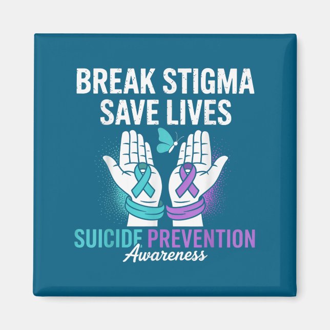 Imã Suicide Prevention Suprt Break Stigma Suicide Awar (Frente)