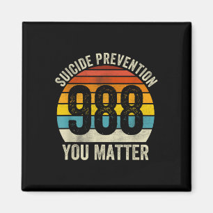 Imã Suicídio por Vintage 788 Prevenção Suicídio Por Ca