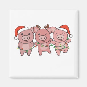 Imã Suínos de Natal de Porcos Porcos