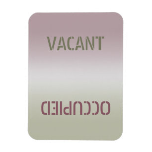 Ímã Suja Limpa   Imagem Flexível Ocupada Vacante