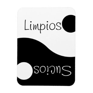 Ímã sujo limpo espanhol da máquina de lavar lou