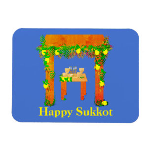 Ímã Sukkot feliz, personalizado