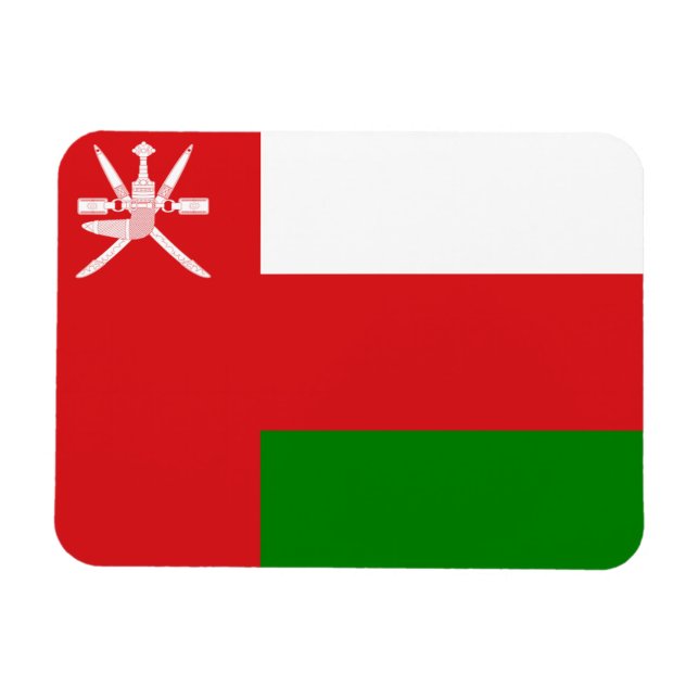 Ímã Sultanato de Oman Flag (Horizontal)