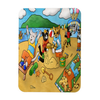 Ímã Summer Beach Cats Magnet
