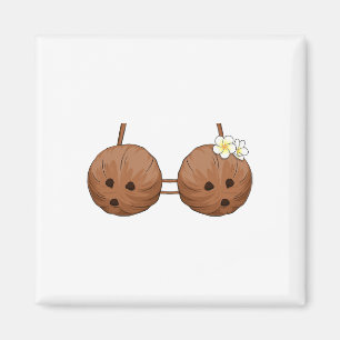 Imã Summer Coconut Bra Halloween Costume Hawaii Aloha
