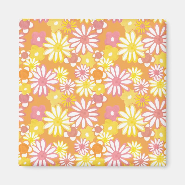 Imã Summer Daisies Magnet (Frente)