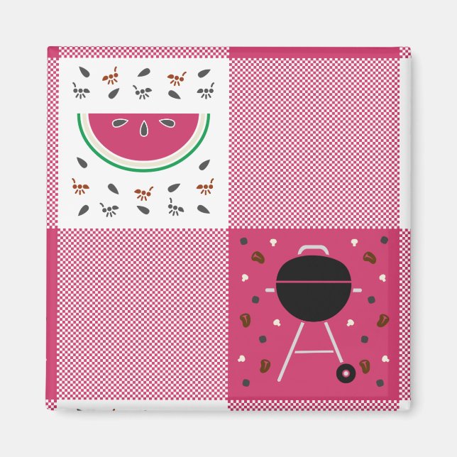 Imã Summer Picnic Magnet (Frente)