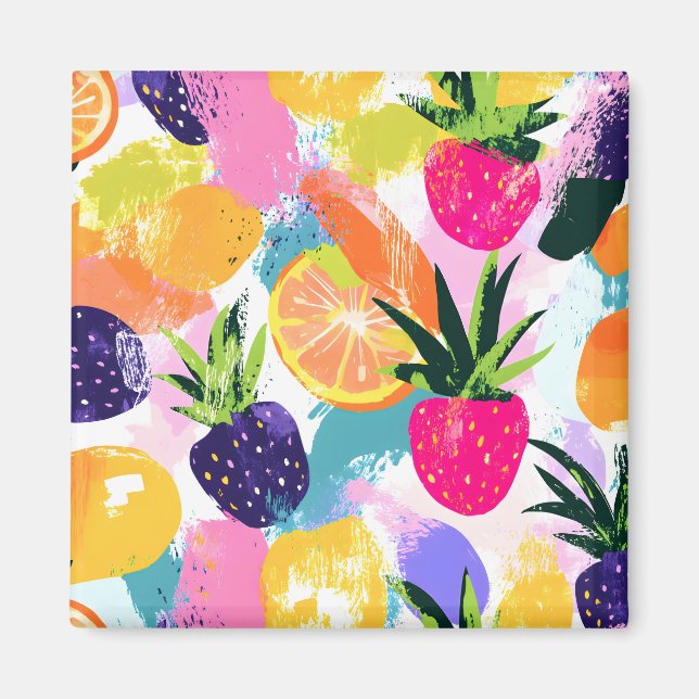 Imã Summer Tropical Fruta Fiesta (Frente)