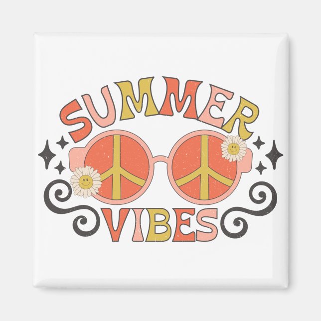 Imã Summer Vibes Peace Sunglass (Frente)