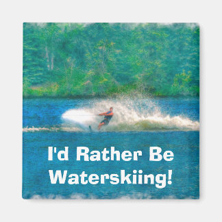 Imã Summer Waterskiier e Lake