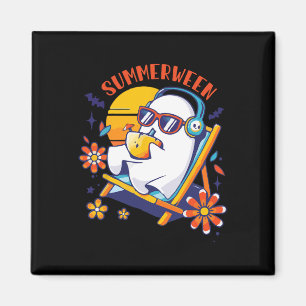Imã SummerEntre Cute Spooky Summer Ghost Halloween Lov