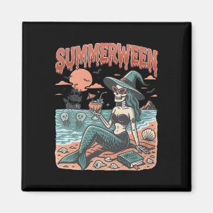 Imã Summerentre Mermaid Skeleton Beach Flamingo Hallow