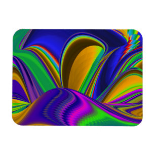 Ímã Summerrainbow, Abstrato 3D Rainbowart