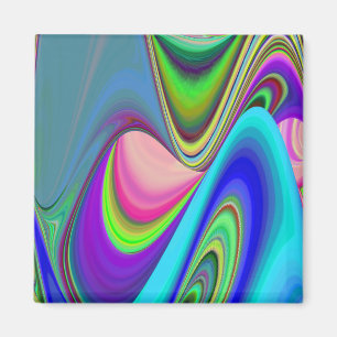 Imã Summersense, Abstrato 3D Rainbowart