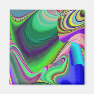 Imã Summersense, Abstrato 3D Rainbowart