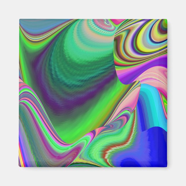 Imã Summersense, Abstrato 3D Rainbowart (Frente)