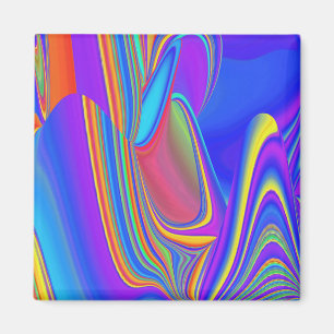 Imã Summersense, Abstrato 3D Rainbowart