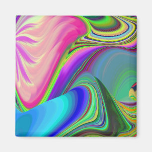Imã Summersense, Abstrato 3D Rainbowart