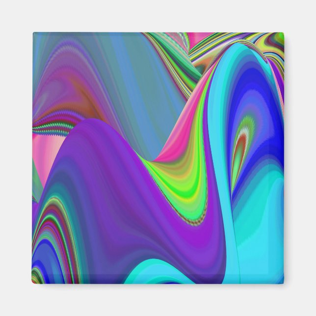 Imã Summersense, Abstrato 3D Rainbowart (Frente)