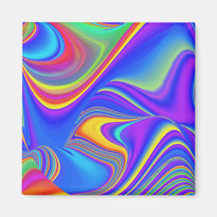 Imã Summersense, Abstrato 3D Rainbowart