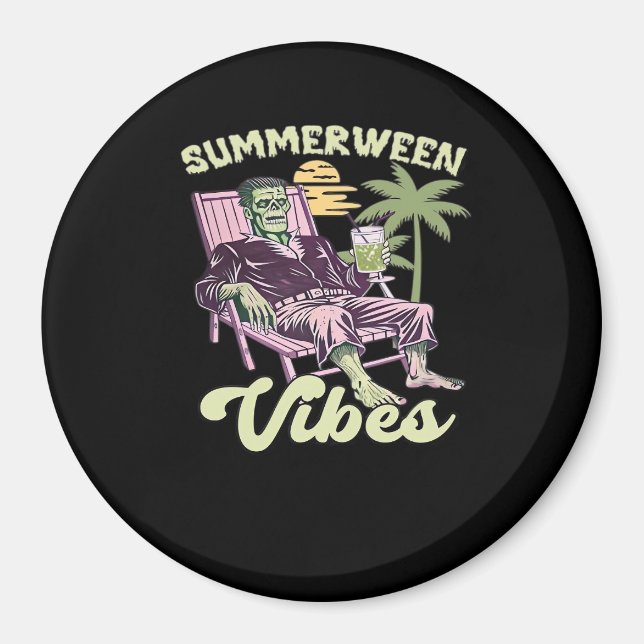 Imã Summerween Vibes Halloween Classic (Frente)