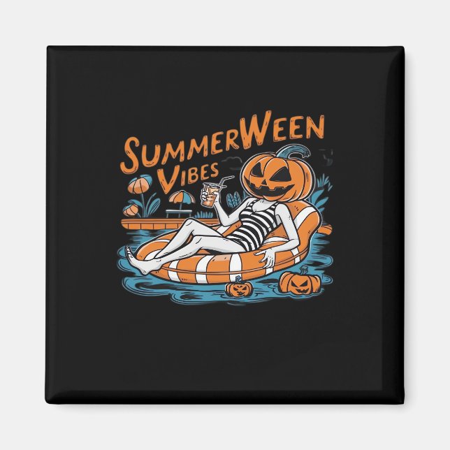 Imã Summerwin Vibes Para Verão Estranho, Presente De H (Frente)