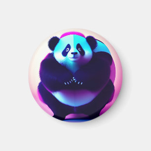 Imã Sumo Panda O Névoa Bamboo, Magnet