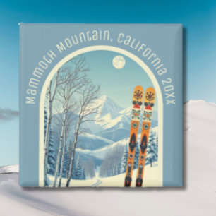Imã Sumvenir da área de esqui da Mammoth Mountain Cali