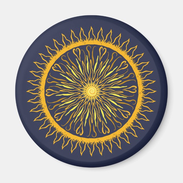 Imã Sun Mandala Magnet (Frente)