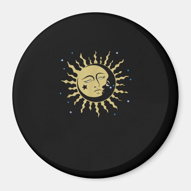 Imã Sun Moon com anestesia Whimsigoth de bruxa dos ano (Frente)