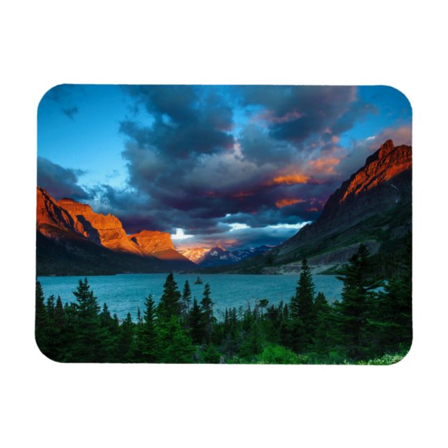 Ímã Sun Rise na Rua. Mary Lake (Horizontal)