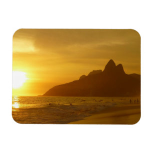 Ímã Sun Set na praia de Ipanema, Brasil