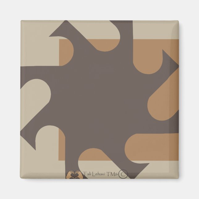 Imã Sun Sponap beige Magnet 2 (Frente)