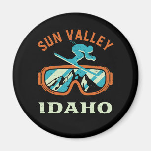 Imã Sun Valley Idaho Retro Ski Snowboard