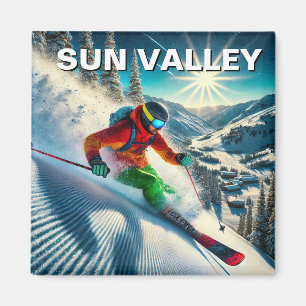 Imã Sun Valley Idaho Skiing Skiier