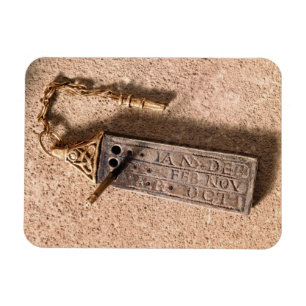 Ímã Sundial, prata e ouro portáteis, século X (d