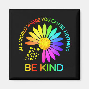 Imã Sunflower Be Kind Quebra-cabeça suportam consciênc