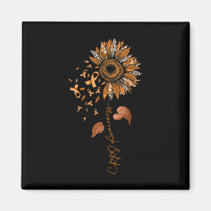Imã Sunflower Leopardo Sensibiliza Lâmpada Laranja