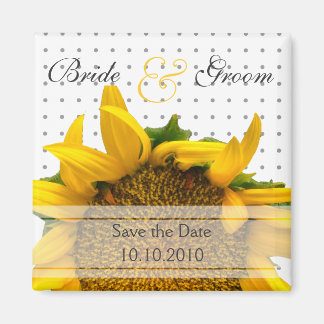 Imã Sunflower Save-The-Date